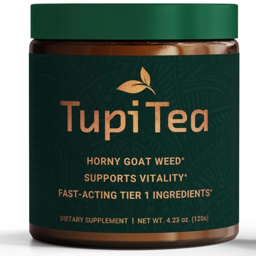 [BRSRMBA2BZYGY3DP] Horny Goat Weed Powder, Supplement w/Maca Root, Tribulus Terrestris Extract, Muira Puama to Boost Energy, Wellness & Nitric Oxide Prime Support for Men & Women. Limited Day of the Month Deal