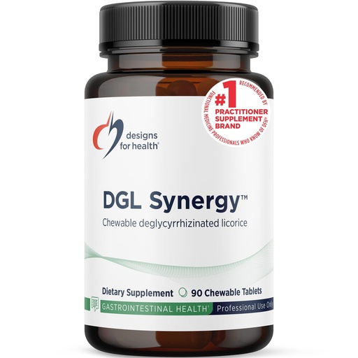 [BRSWKY34OBYBEET4] Designs for Health Deglycyrrhizinated Licorice Root Chewables - DGL Synergy 500mg Licorice Supplement to Support Digestion - Pleasant-Tasting, Non-GMO + Sugar Free (90 Chewable Tablets)