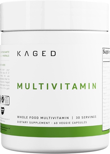 [BRSWYHT6OQAWCA3Z] Kaged Multivitamin Capsules s Unflavored s whole Foods Organic Fruits s Plant Based Vegan Multivitamin s Vitamin C, D, E, B12 , supplements for Men ' Women s 30 Servings