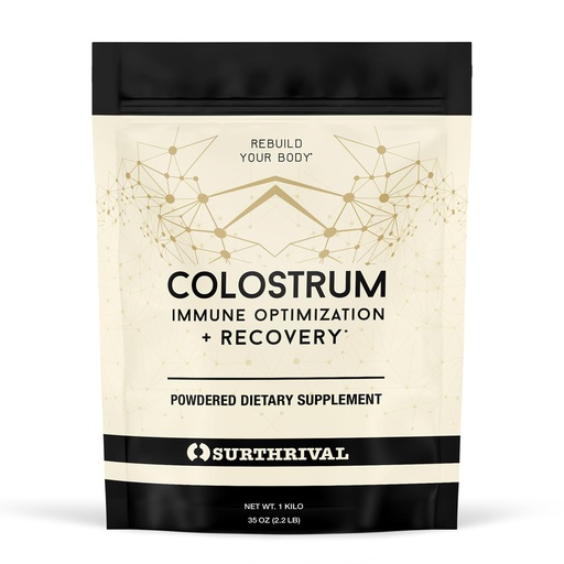 [BRSWIEYHOQMR6FAV] Surthrival: Colostrum Powder (1 Kilo, 2.2lbs), Immune Optimization & Recovery, Powdered Dietary Supplement, Gut Health, Immune Support, Keto Friendly