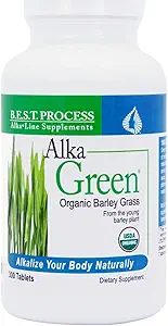 [BRSWIYQGCV4WYYLI] Alka•Green Tablets Best Process Alkaline — Nutrient Dense Organic Barley Grass Supplement — Natural Source of Enzymes & Amino Acids