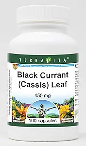 [BRSWI2QRPMOGCYDO] Black Currant (Cassis) Leaf - 450 mg (100 Capsules, ZIN: 513765)