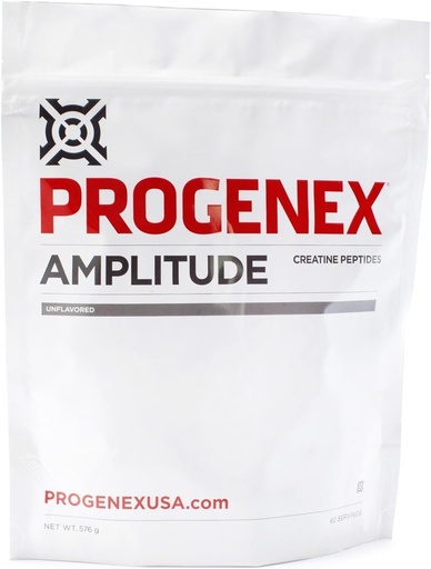 [BRSWKHY5OQGQICAU] Progenex® Amplitude Creatine Peptides | Increases Lean Muscle Mass | Augments Energy and Explosiveness in Workouts | Tasteless and Mixes Well | 60 Servings