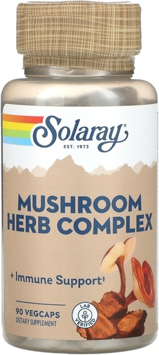 [BRSWIEYIDMGREEA3] Solaray Mushroom Complete 8-90 Vegetarian Capsules