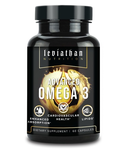 [BRSRMFLQOB7A2CA7] Leviathan Fish Oil Omega 3 Capsules | Premium Norwegian Omega 3 Fish Oil for Heart, Brain, & Immune Support | Superior Absorption Triple Strength Fish Oil Supplements - Free Form EPA & DHA