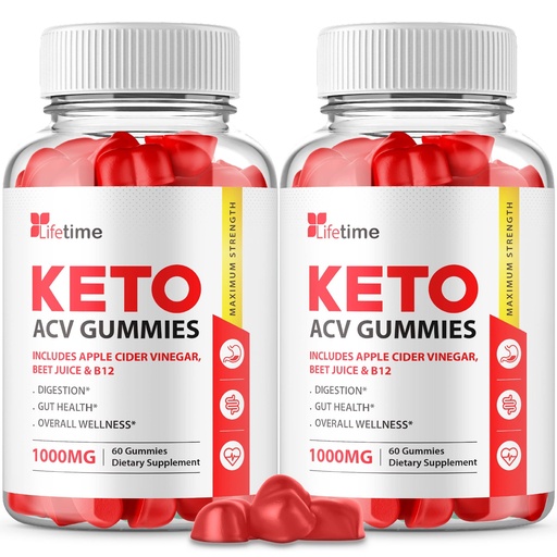 [BRSRMAABCACRYFL4] (2 Pack) Lifetime Keto Plus ACV Gummies - Official Formula, Vegan, Non GMO - Lifetime Keto acc Gummies, Life Time Keto Gummies with Apple Cider Vinegar, Vitamin B12, Pomegranate Juice (120 Gummies)