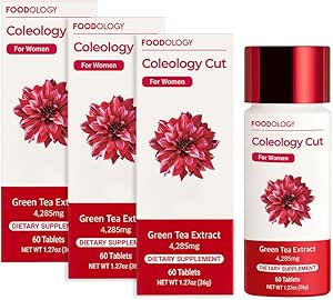 [BRSROYAYC4BQ22TV] FOODOLOGY Coleology Cut (Pack of 3-180 Tablets, 90 Days) - Green Tea Extract, Vitamins & Minerals | Christmas Gifts