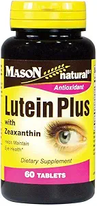[BRSWIAT2BUJROYAV] Mason Natural Lutein Plus with Zeaxanthin for Eye Health Tablets, 60 Count