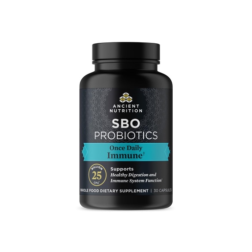 [BRSW2HA6AB6GAEYV] Ancient Nutrition Probiotics for Immune Support, SBO Once Daily Probiotics with Vitamin C and Vitamin D, 30Ct for Healthy Digestion and Immune System Function Support, 25 Billion CFUs*