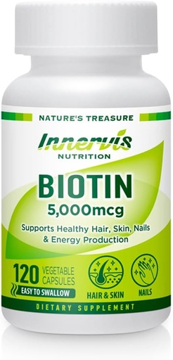 [BRSROFQEDIPGO33D] High Potency Biotin 5000 mcg 