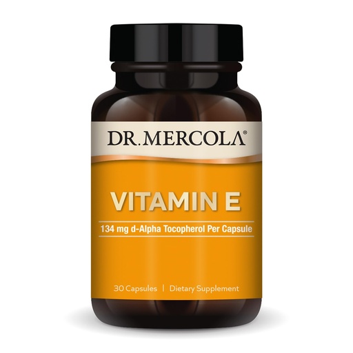 [BRSWIFTRAYPAGYL6] Dr. Mercola Vitamin E - Supports Healthy Skin & Antioxidant Status - Tocopherols and Tocotrienols Blend - Non-GMO, Gluten-Free & Soy-Free - 30 Capsules (30 Servings)