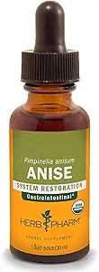 [BRSWIYTYO4ABY236] Herb Pharm Certified Organic Anise Liquid Extract for Digestive Support, 1 Fl Oz (Pack of 1) 1 Fl Oz