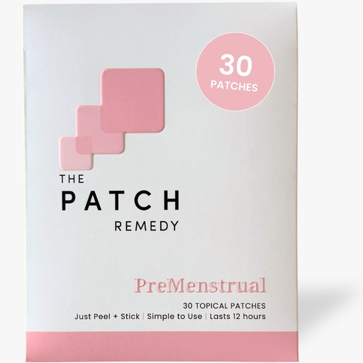 [BRSRAGQ3BYMWKCD2] The Patch Remedy Pre Menstrual Patch | Chasteberry, Magnesium, Evening Primrose, Dong Quai, B6 & Vitamin E | 30 Patches