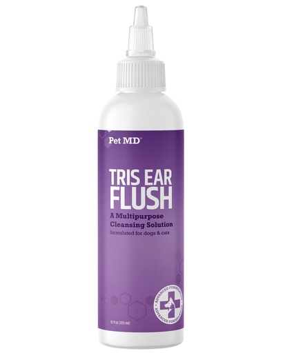 [BRSWGCYRAAHGKF32] Pet MD Veterinary Tris Flush Cat & Dog Ear Cleaner - Dog Ear Flush - 12 oz