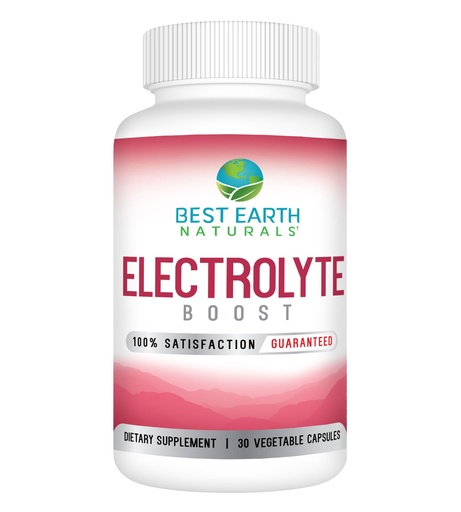 [BRSWGAQHA4GRYDLU] Best Earth Naturals Electrolyte Support Supplement - Support Electrolyte Balance with Vitamin D, Calcium, Magnesium, Sodium, Potassium, Boron and More - 30 ct. Capsules