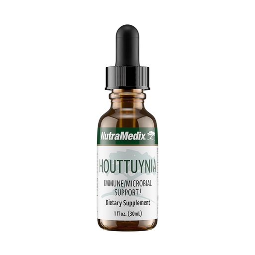 [BRSWIZQFOYHRYDQ3] NutraMedix Houttuynia - Gastrointestinal, Immune System & Microbial Support Tincture - Helps with Digestion, GI Health & Body Detox Cleanse - Plant-Based Liquid Drops (1 oz / 30 ml)