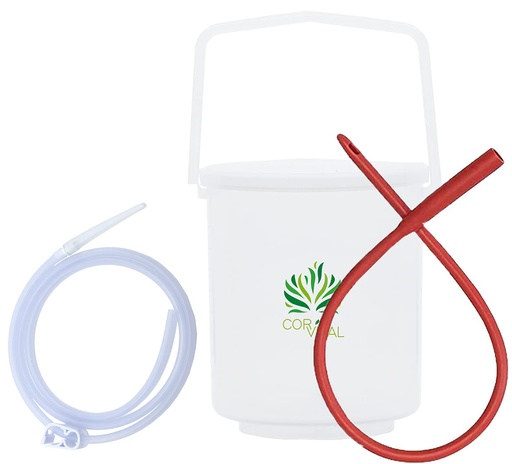 [BRSWIBLZA4BBQFD2] Coffee Enema Kit for Colon Cleansing - Recommended by Gerson Home Enema Kit - Enema Bucket Kit with Red Tube - Colon Detox Organic Coffee Enema - Enema Coffee Colon Cleanser - Colon Health