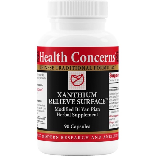 [BRSW2FL4BN5A4334] Health Concerns Xanthium Relieve Surface - Allergen Support Supplement - Phlegm, Sinus Allergy, Nasal Congestion & Skin Rash Support - Traditional Chinese Formula - 90 Capsules