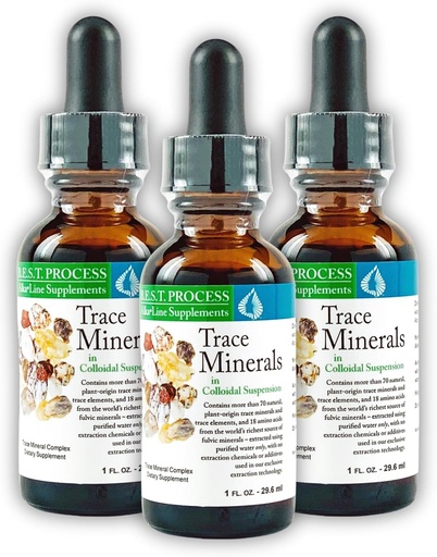 [BRSWYZIHOYMWY2DV] Morter Trace Minerals in Colloidal Suspension (3 Pack) Morter HealthSystem Best Process Alkaline — Nutrient Dense Trace Elements, Fulvic Minerals & Amino Acids