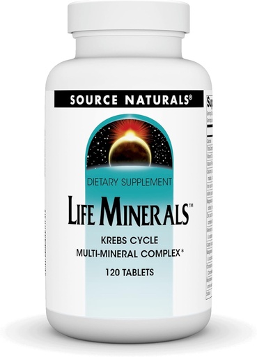 [BRSWIYTYOUEBUF3A] Source Naturals Life Minerals, Krebs Cycle Multi-Mineral Complex* - 120 Tablets