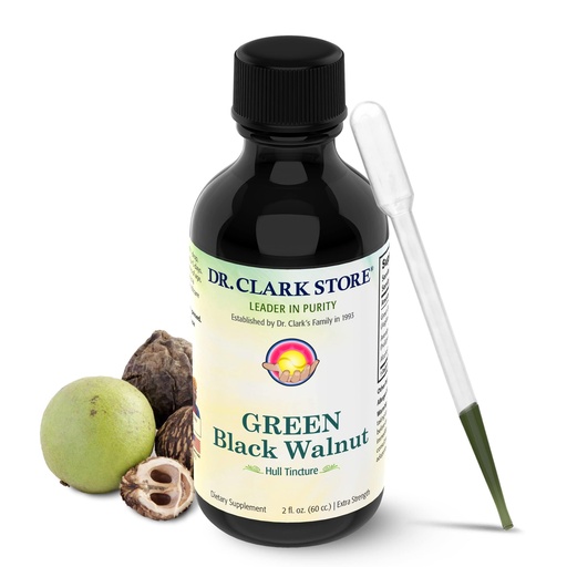 [BRSWIYQPC55GKA3O] Original Green Black Walnut Hull Tincture (Extra Strength) by Dr. Hulda Clark (2 Fl Oz (Pack of 1))
