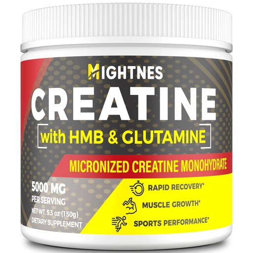 [BRSRAYIFAQMQAFL4] Creatine HMB, Creatine Powder for Men & Women, Micronized Creatine Monohydrate for Muscle Growth & Recovery and Increased Strength, Performance, Creatine HMB with Glutamine, Gluten Free, 30 Servings