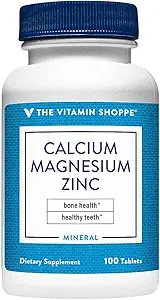 [BRSWYFT6CICQ2EQ6] Calcium, Magnesium, & Zinc with Vitamin D - Supports Healthy Bones & Teeth (100 Tablets)