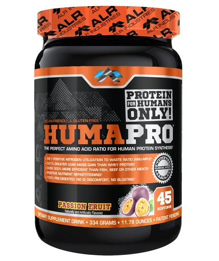 [BRSWYYYDOZYRSELL] ALR Industries HumaPro Essential Amino Acid Formula | EAA Protein Supplement | Supports Muscle Recovery & Performance | Vegan, Gluten Free | | 45 Servings (Passion Fruit)