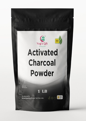 [BRSRMGD3OF6QM2TZ] Activated Charcoal Powder 1 LB | Grounded Activated Charcoal Powder for Facial Scrub, Skin & Soap Making | Coconut Shells Based | By Yogi's Gift®
