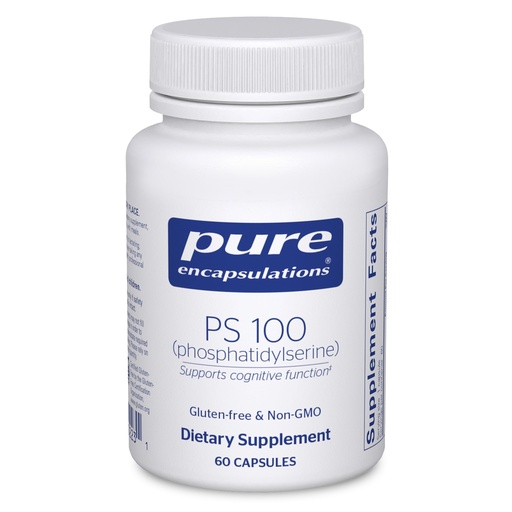 [BRSWIY37PN4QO2DK] Pure Encapsulations PS 100 | Phosphatidylserine Amino Acid Supplement for Brain and Memory* | 60 Capsules