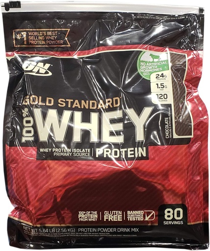 [BRSWGHYOOQFQYC3Z] Optimum Nutrition 100 % Whey Chocolate Gold Standrad, 5.64 Pound