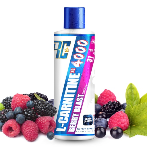 [BRSRAHAHCQFRS3Y6] Ronnie Coleman Signature Series L Carnitine XS 4000 Liquid, Stimulant Free, Sugar Free, Zero Carbs, Lean Muscle Strength Support for Men & Women, 16 Oz, Berry Blast