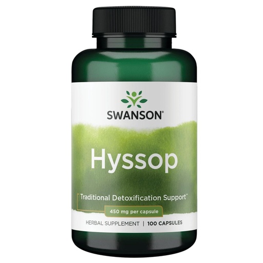 [BRSWIYT7PMOBMH3G] Swanson Hyssop 450 Milligrams 100 Capsules
