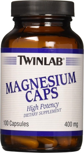 [BRSWIZTYOEPWIFYZ] Twinlab - Magnesium Caps, 400 mg, 100 Capsules