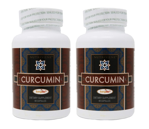 [BRSWKZYGCAEAMHDK] 2-Pack Curcumin Longvida by Nutrivene (500 mg, 60 Capsules)
