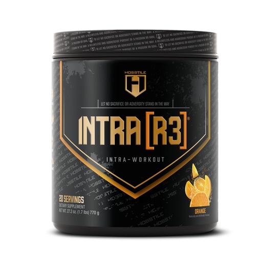 [BRSROHYQCABQMEQY] HOSSTILE Intra[R3] Intra Workout Powder, EAA & BCAA Drink with Carbs, Enhance Energy & Endurance, Build Lean Muscle & Improve Recovery, Orange, 20 Servings