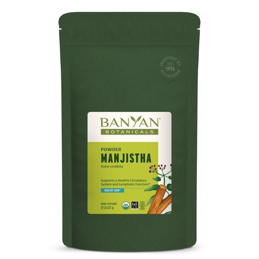 [BRSWIYYPAIPWEETO] Banyan Botanicals Manjistha Powder – Organic Manjistha Supplement – Ayurvedic Blood Cleanse & Lymphatic System Support* – ½ lb. – Non-GMO Sustainably Sourced Certified Fair for Life Fair Trade