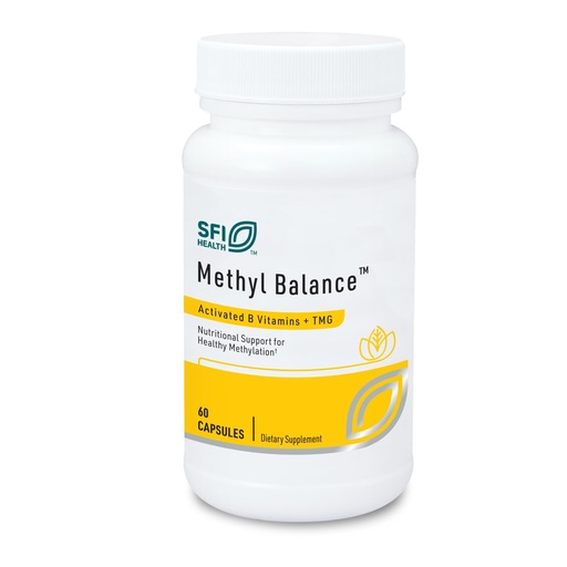 [BRSWIHI2AZ4BQCTU] Klaire Labs SFI Health Methyl Balance - Activated Vitamin B + Trimethyglycine Supplement - Metafolin Methyl Folate, Betaine TMG, Vitamin B2, B6 & 12 - Support Healthy Energy Levels (60 Capsules)