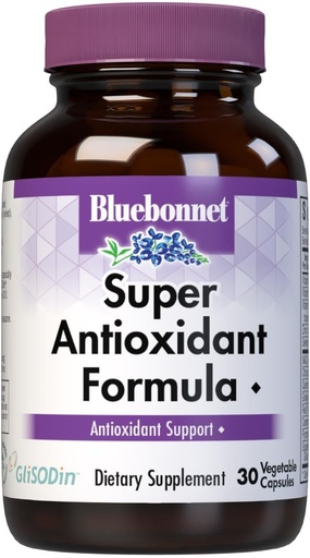 [BRSWIYQZBQPB4ALA] BlueBonnet Super Antioxidant Formula Вегетаріанські капсули, 30 графічний