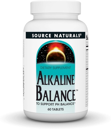 [BRSWIY3ROYDBQ2T6] Šaltinis Naturals Alkaline Balance, remti PH Balance *, 60 tablečių