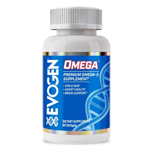 [BRSRMAI7BV7GY2TU] Evogen Omega Fish Oil | Premium Omega-3 Supplement | Overall Wellness | EPA & DHA | 90 Softgels