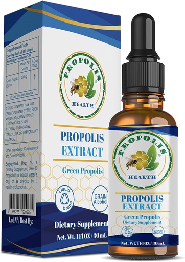 [BRSW2HA3DEDRGAI2] Propolis Health - Bee Propolis Extract - Brazilian Bee Propolis - 30 Days Supply - Propolis Liquid Supplement - Propolis Drops