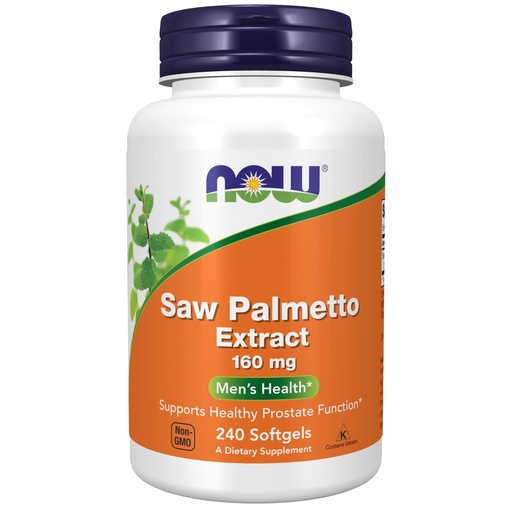 [BRSWIY32BQMAI3QZ] NOW Foods Supplements, Saw Palmetto Extract (Serenoa repens) 160 mg, Men's Health*, 240 Softgels