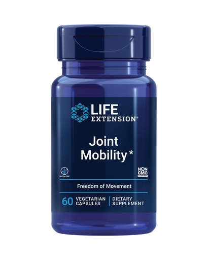 [BRSW2FIFOUPQGYLF] Life Extension Joint Mobility, relieves Minor Knee discomfort & Improves Range of Motion, Turmeric & Tamarind, Gluten-Free, Non-GMO, Vegetarian, 60 Capsules