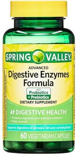 [BRSROAL2OF6RE2A3] H4U Advanced Digestive Enzymes: an Ultimate Health Solution with Probiotics, Prebiotics, and Enzymes for Both Women and Men. Vegetarian Digestive Enzyme Supplement (60 Count)