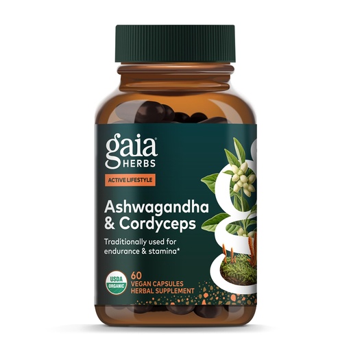 [BRSWECQZBN5Q2ELX] Gaia Herbs Adaptogen Performance - Energy Support Supplement with Ingredients Traditionally Used to Help Sustain Endurance & Stamina* - with Cordyceps & Ashwagandha - 60 Vegan Capsules (60 Servings)
