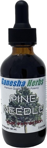 [BRSW2FA5BAGWKHLP] Pine Needle Flydende tinktur Urtevæske Dual Extract Shikimisyre - 2 Oz