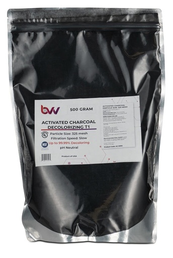 [BRSWYEI2OQHR4HTA] BVV Activated Hardwood Carbon Decolorizing T1 (100% Hardwood Charcoal)-1000 Grams