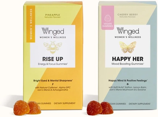 [BRSROCT7O5YAYE3O] Winged Happy Her Mood & Rise Up Gummies Bundle