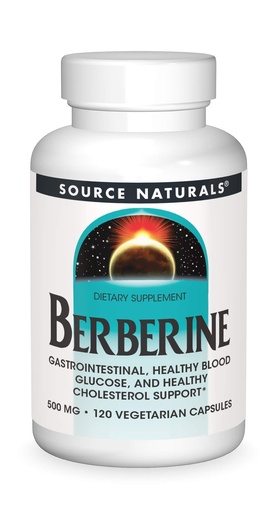 [BRSWGZ32AAPRAGQ3] Source Naturals Berberine Vegetable Capsule, for Gastrointestinal Support* - 120 Vegetarian Capsules